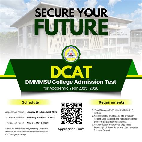 dmmmsu entrance exam 2024 schedule|𝑮𝒐𝒐𝒅 𝑵𝒆𝒘𝒔! Here's the .